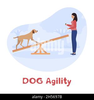 dog agility cartoon