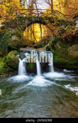 Schiessentümpel waterfall in Müllerthal Luxembourg Stock Photo