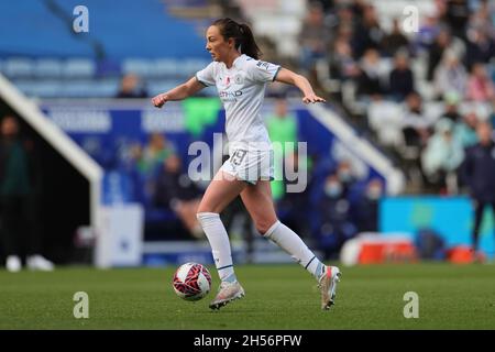 LEICESTER, GBR. 7TH NOV 2021. Caroline Weir of Manchester City during the Barclays FA Women's Super League match between Leicester City and Manchester City at the King Power Stadium, Leicester on Sunday 7th November 2021. (Credit: James Holyoak | MI News) Credit: MI News & Sport /Alamy Live News Stock Photo