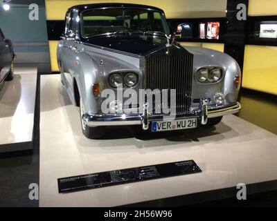 Rolls-Royce Phantom VI is a high-end British car, manufactured from 1968 to 1990. Rolls-Royce Gallery, BMW Museum, Munich, Germany. Stock Photo