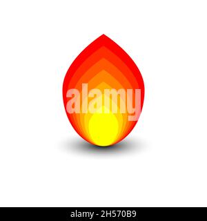 Bonfire icon. Flame symbol. Fire sign. Vector illustration Stock Vector