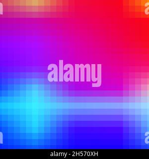 Pixel square color abstract background. Digital glitch. Technological banner. Vector illustration Stock Vector