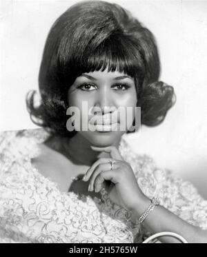 Publicity photo of Aretha Franklin from Billboard 17th February 1968 Stock Photo