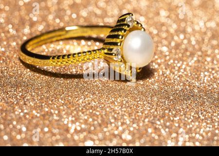 Pearl Ring | Gold ring designs, Gold earrings models, Gents gold ring