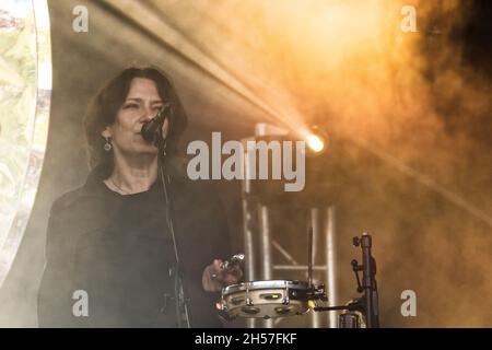 Lublin, Poland - May 22, 2016: Kozienalia (yearly student carnival, also called juwenalia) - Mela Koteluk band live in concert Stock Photo