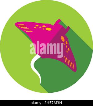 Ramp fish vector icon. Beach. Summer. Summertime. Holiday. Vacation ...