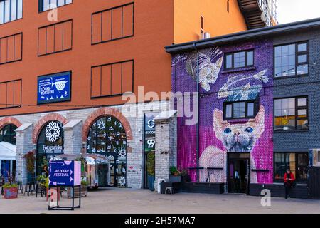 Bohemian district Telliskivi in Tallinn Estonia Stock Photo - Alamy