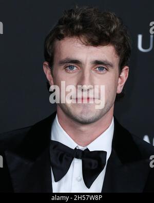 Los Angeles, United States. 06th Nov, 2021. LOS ANGELES, CALIFORNIA, USA - NOVEMBER 06: Paul Mescal arrives at the 10th Annual LACMA Art   Film Gala 2021 held at the Los Angeles County Museum of Art on November 6, 2021 in Los Angeles, California, United States. (Photo by Xavier Collin/Image Press Agency/Sipa USA) Credit: Sipa USA/Alamy Live News Stock Photo