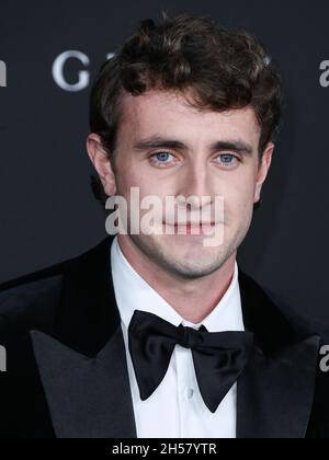 Los Angeles, United States. 06th Nov, 2021. LOS ANGELES, CALIFORNIA, USA - NOVEMBER 06: Paul Mescal arrives at the 10th Annual LACMA Art   Film Gala 2021 held at the Los Angeles County Museum of Art on November 6, 2021 in Los Angeles, California, United States. (Photo by Xavier Collin/Image Press Agency/Sipa USA) Credit: Sipa USA/Alamy Live News Stock Photo