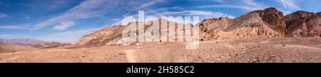 Famous Artists Palette in Death Valley National Park, USA Stock Photo