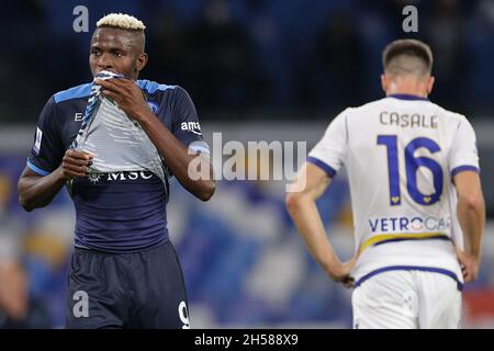 Maillot SSC Napoli 2021-2022 Away Rouge Osimhen #9 - Taille S - Adidas - Neuf Avec étiquettes
