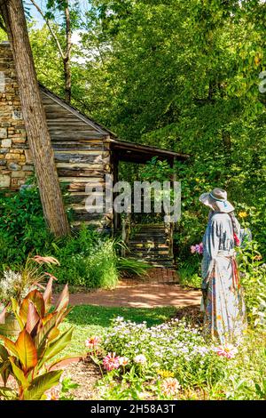 Big Holly Cabin, Mauldin House, East Water Street, Clarkesville, Georgia Stock Photo