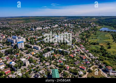 Cahul in Moldawien aus der Luft Stock Photo