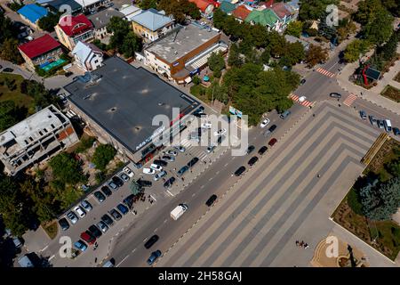 Cahul in Moldawien aus der Luft Stock Photo