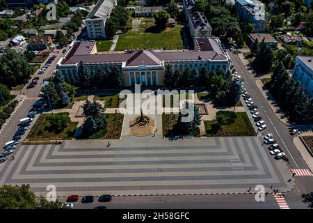 Cahul in Moldawien aus der Luft Stock Photo