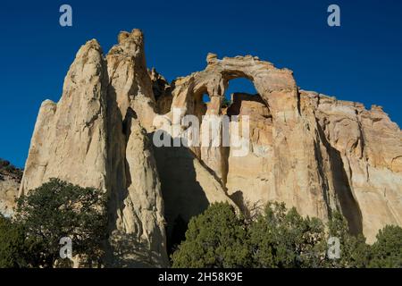 Grosvenor Arch near Kodachrome Basin State Park, Utah Stock Photo