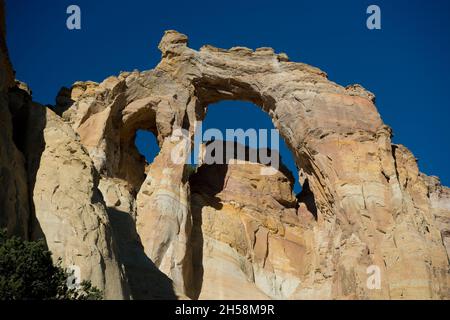 Grosvenor Arch near Kodachrome Basin State Park, Utah Stock Photo