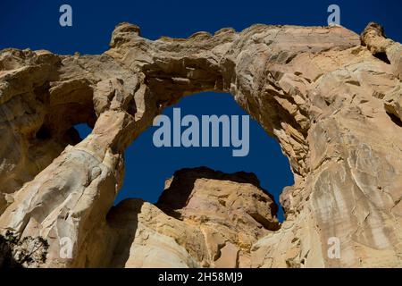 Grosvenor Arch near Kodachrome Basin State Park, Utah Stock Photo