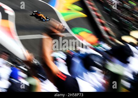Mexico City, Mexico. 07th Nov, 2021. Lando Norris (GBR) McLaren MCL35M. Mexican Grand Prix, Sunday 7th November 2021. Mexico City, Mexico. Credit: James Moy/Alamy Live News Stock Photo