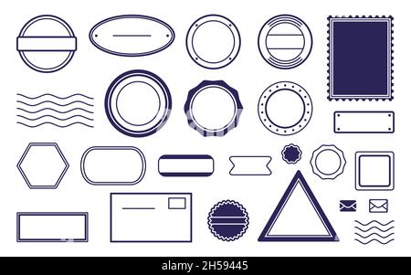 postal stamp classic isolated icon Stock Vector Image & Art - Alamy