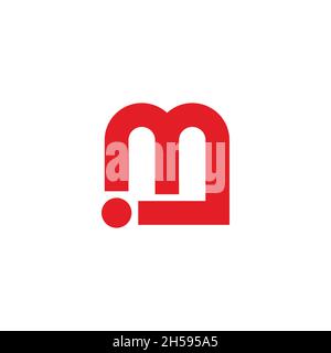 letter im simple motion geometric logo vector Stock Vector