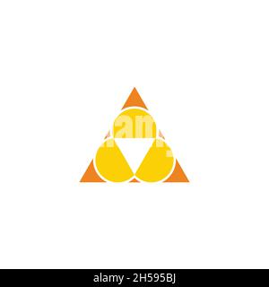 carton package symbol triangle geometric shape logo vector Stock Vector