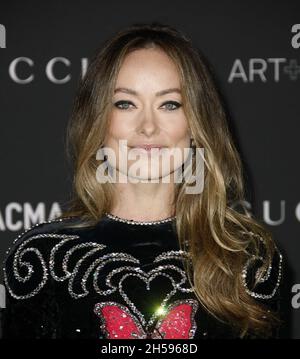 Los Angeles, USA. 06th Nov, 2021. LOS ANGELES, CALIFORNIA - NOVEMBER 06: Olivia Wilde attends the 10th Annual LACMA ART FILM GALA presented by Gucci at Los Angeles County Museum of Art on November 06, 2021 in Los Angeles, California. Photo: CraSH/imageSPACE Credit: Imagespace/Alamy Live News Stock Photo
