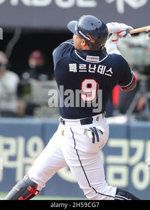 08th Nov, 2021. Doosan Bears' Jose Fernandez Jose Fernandez of the