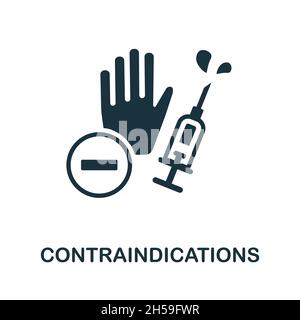 Vaccination icon. Monochrome sign from vaccination collection. Creative ...