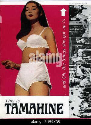 NANCY KWAN JOHN FRASER and DENNIS PRICE in TAMAHINE 1963 director PHILIP LEACOCK based on novel by Thelma Niklaus Associated British Picture Corporation (ABPC) / Warner - Pathe Distributors Stock Photo