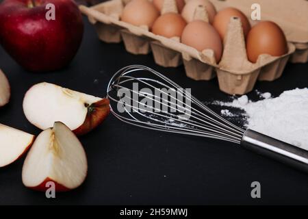 apple pie ingredients Stock Photo