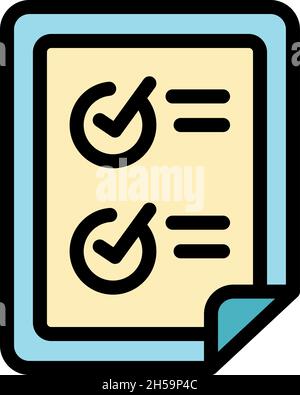 Subscription points icon. Outline subscription points vector icon color flat isolated Stock Vector