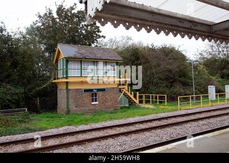 Rye signal box at Rye railway station in East Sussex England UK in autumn 2021   KATHY DEWITT Stock Photo