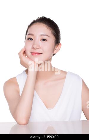 Attractive and beautiful young woman Stock Photo