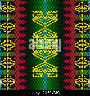 Seamless, ethnic, folk, national pattern, ornament. Created for decoration and design. Stock Photo