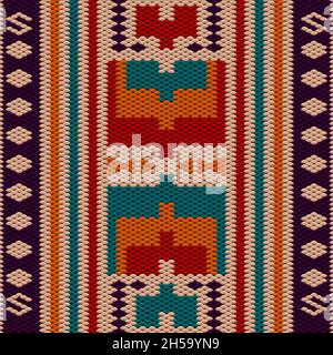 Seamless, ethnic, folk, national pattern, ornament. Created for decoration and design. Stock Photo