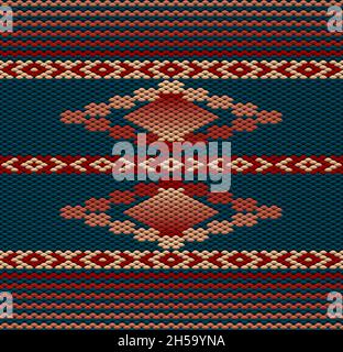 Seamless, ethnic, folk, national pattern, ornament. Created for decoration and design. Stock Photo