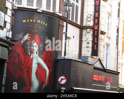 Exterior of the Windmill Soho, London, UK Stock Photo