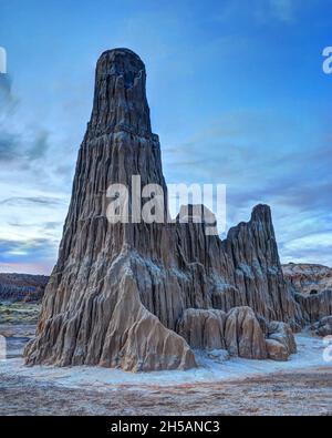 Cathedral Gorge State Park Sunset - Lincoln County - Panaca, Nevada Stock Photo