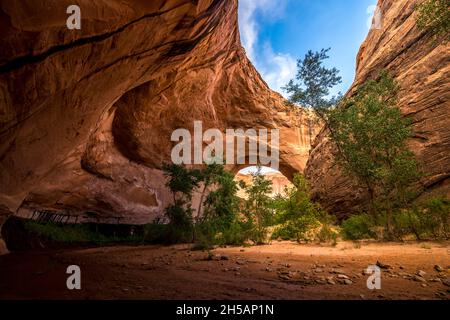 Jacob Hamblin Arch - Coyote Gulch - Utah Stock Photo