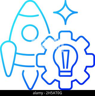 Startup gradient linear vector icon Stock Vector