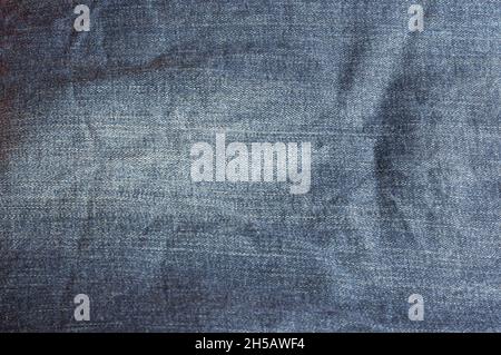 The texture of crumpled denim. Template for various design projects. Stock Photo