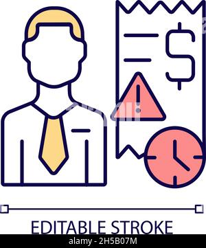 Collector RGB color icon Stock Vector