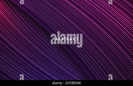 Modern Background With 3d Striped Texture Stock Vector