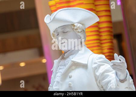 George Washington with a triangular hat or tricorn. Stock Photo