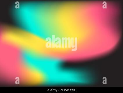 Abstract blur fluid shapes wave pattern, wavy liquid trendy background. Retro gradient texture graphic design vector Template Copy space Poster Layout Stock Vector