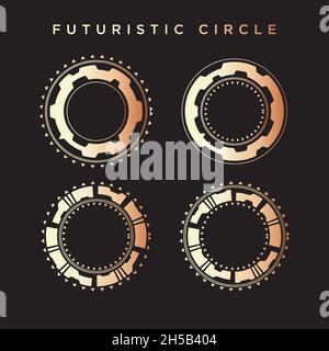 Circle Element Abstrack Background Stock Vector