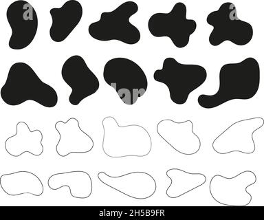 Random Blotch Inkblot Organic Blob Blot Speck Shape Splat Fleck Stock  Vector by ©vectorguy 547691754