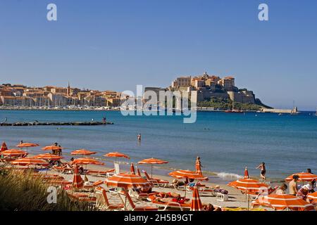 CALVI BAY, BALAGNE REGION, HAUTE-CORSE (2B), FRANCE Stock Photo