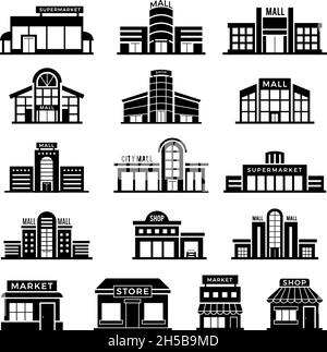 shopping center clipart black and white school